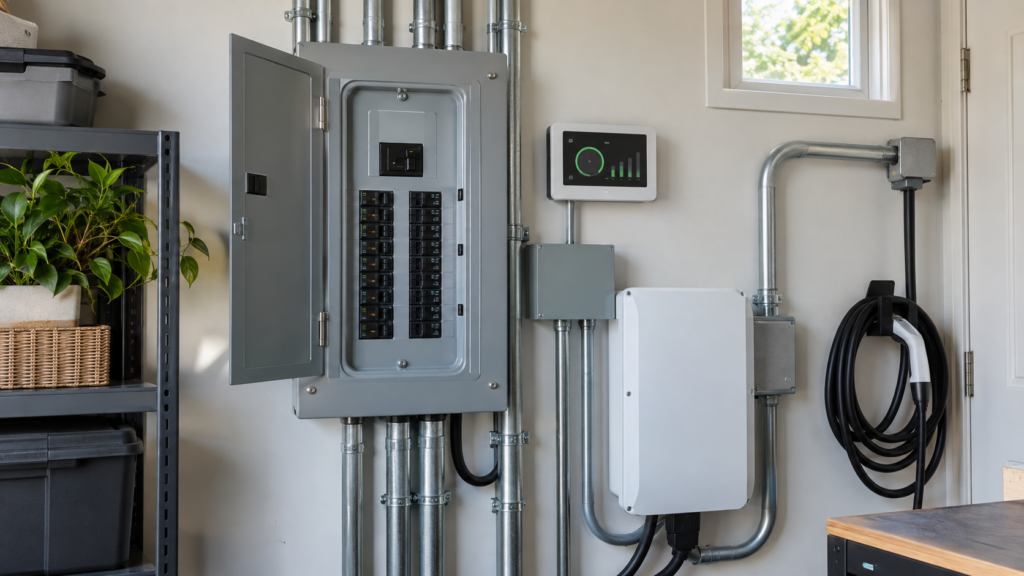 Smart electrical panel and home energy monitor for an electrification remodeling project